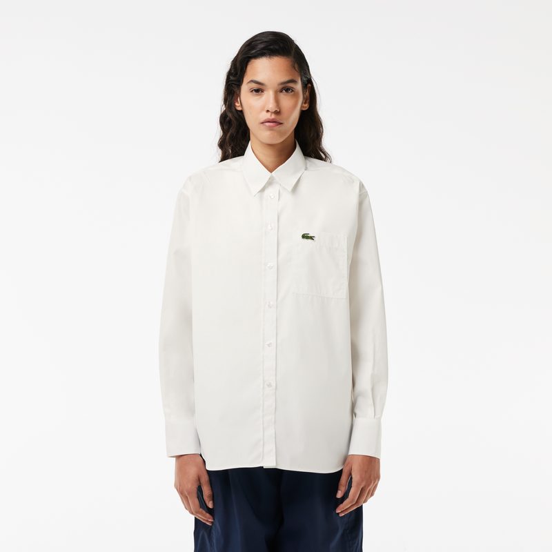 Женская хлопковая рубашка Lacoste