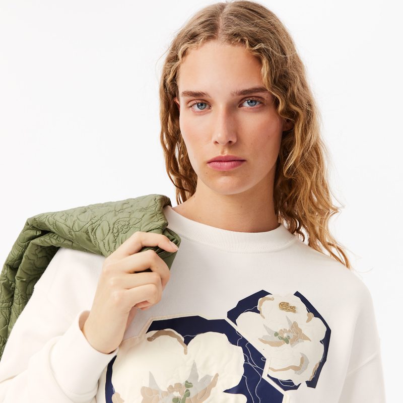 Женская флисовая толстовка Lacoste FLORAL2 3