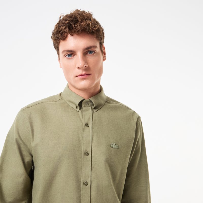Мужская рубашка Lacoste из смеси хлопка и шерсти 3