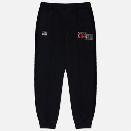 Мужские брюки Evisu Heritage Sashiko Patch Pocket, цвет чёрный