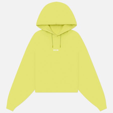 Женская толстовка MSGM Micrologo Cotton, цвет зелёный