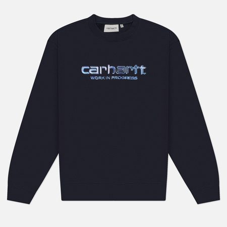 Мужская толстовка Carhartt WIP Solar Chrome, цвет синий
