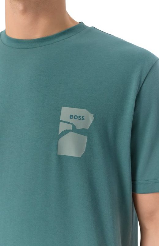 Хлопковая футболка BOSS Orange 5