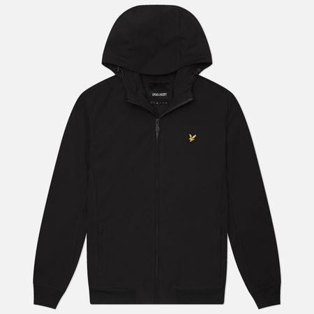 Мужская куртка ветровка Lyle & Scott Mesh Back Softshell, цвет чёрный