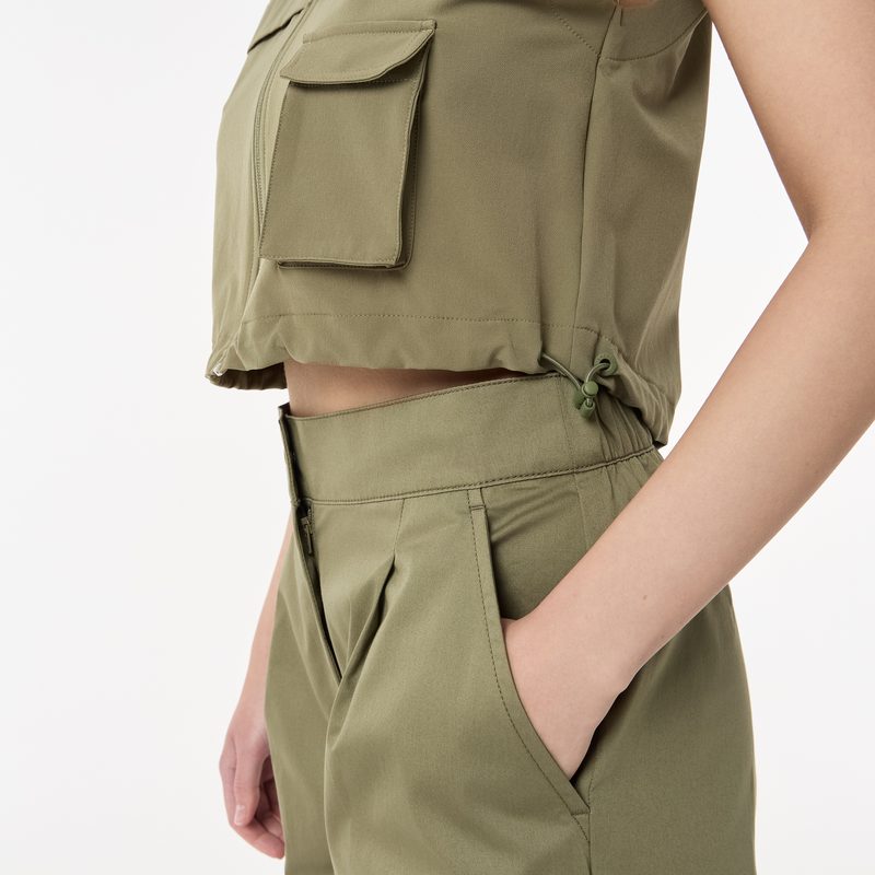 Женская короткая рубашка Lacoste без рукавов 4