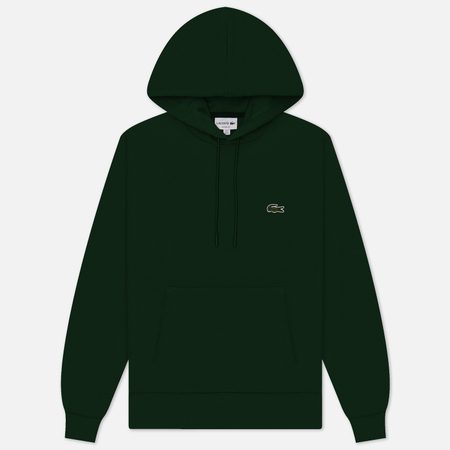 Мужская толстовка Lacoste Organic Cotton Hoodie, цвет зелёный