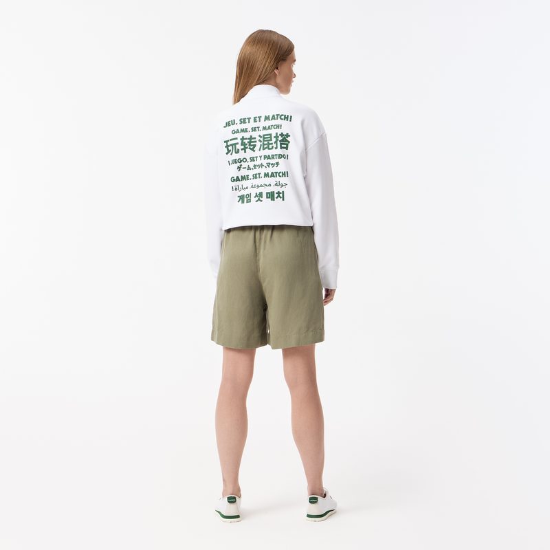 Женские шорты Lacoste из смеси льна 2