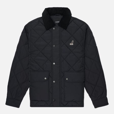 Мужская демисезонная куртка Kangol Corduroy Collar Q, цвет чёрный