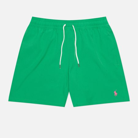 Мужские шорты Polo Ralph Lauren 5.75-Inch Traveler Classic Swim, цвет зелёный