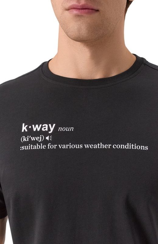 Хлопковая футболка K-Way 5