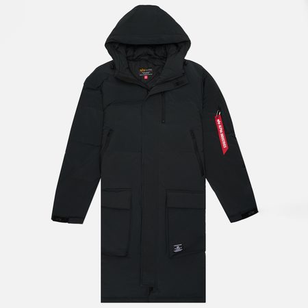 Мужской пуховик Alpha Industries Long Puffer, цвет чёрный