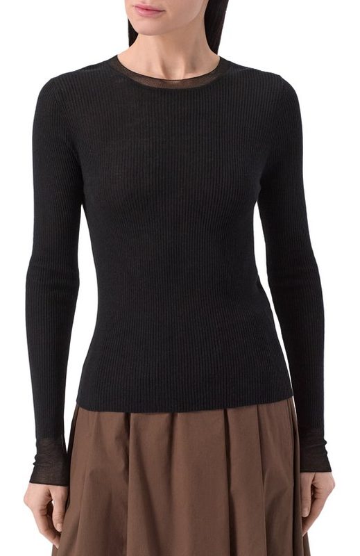 Пуловер из шелка и шерсти Max Mara Studio 3