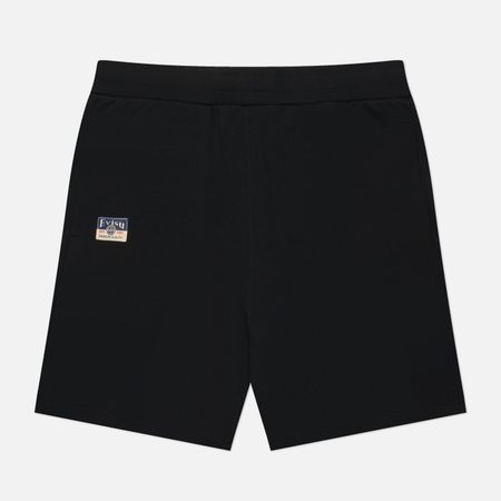 Мужские шорты Evisu Heritage Hand-Drawn Daicock Printed, цвет чёрный