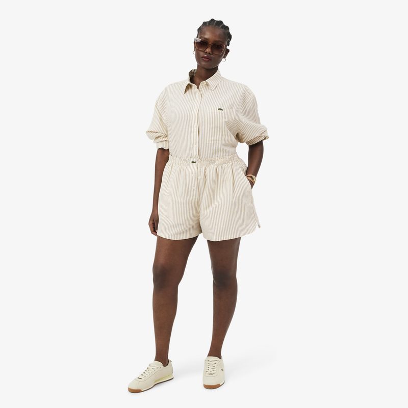 Женские шорты Lacoste из льна 4