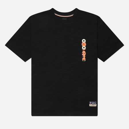 Мужская футболка Evisu Heritage Godhead & Koi Printed, цвет чёрный