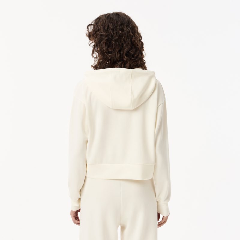 Женская короткая толстовка Lacoste с капюшоном 2