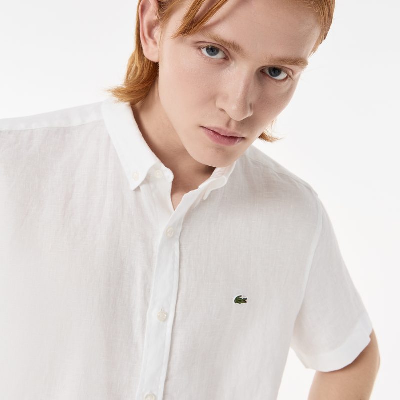 Мужская льнаная рубашка Lacoste 3