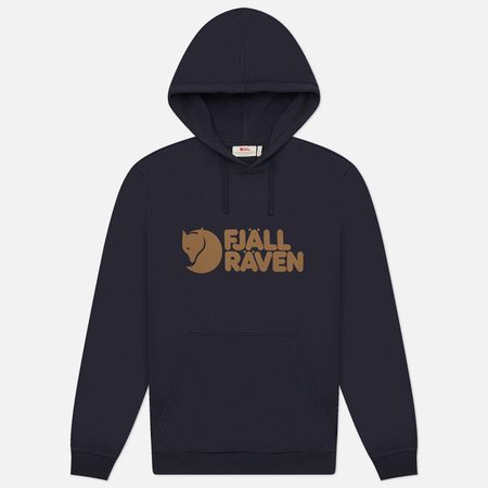 Мужская толстовка Fjallraven Logo Hoodie, цвет синий