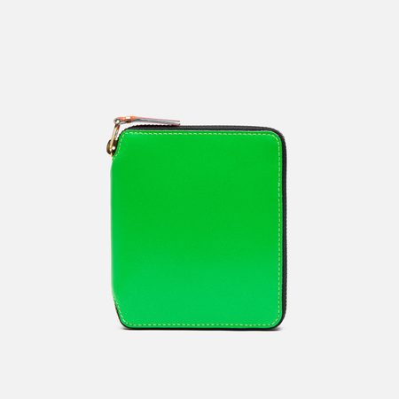 Кошелек Comme des Garcons Wallet SA2100SF Super Fluo, цвет зелёный