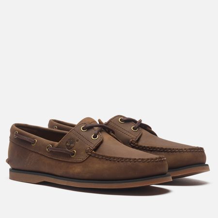 Мужские ботинки Timberland Classic 2-Eye Boat, цвет коричневый