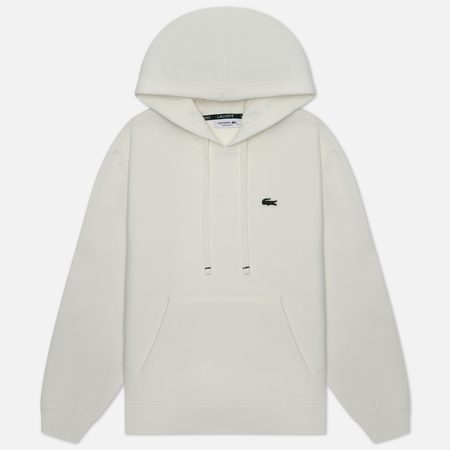 Женская толстовка Lacoste Relaxed Fit Double Face Pique Hoodie, цвет белый