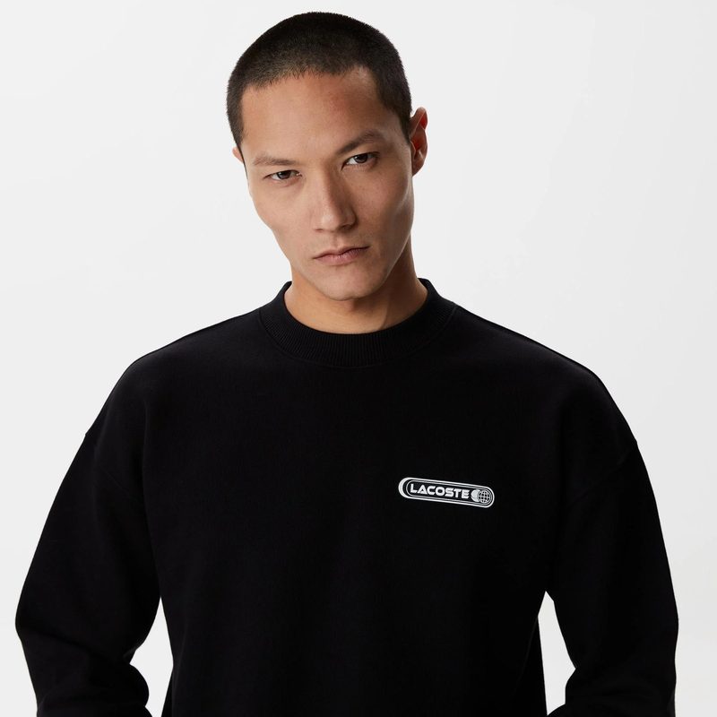 Мужской хлопковый свитшот Lacoste стандартного кроя 3