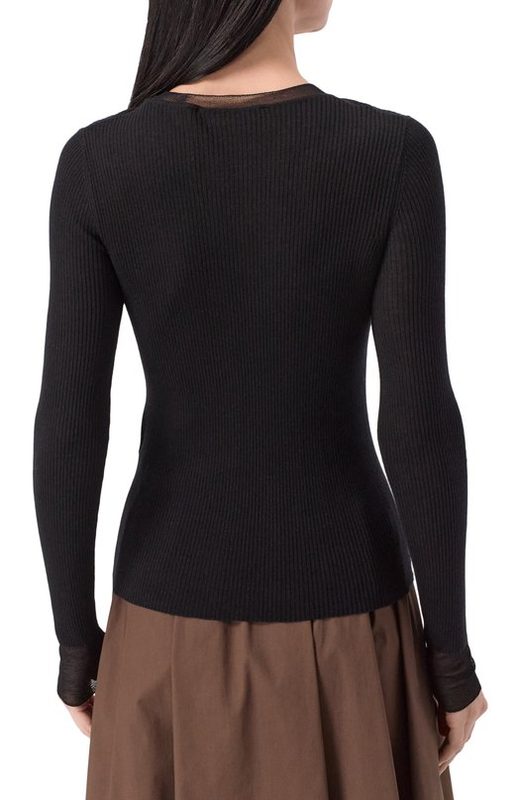 Пуловер из шелка и шерсти Max Mara Studio 4
