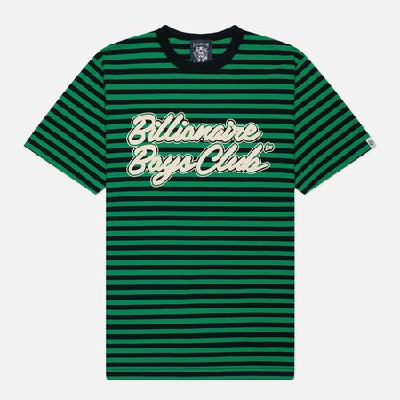 Мужская футболка Billionaire Boys Club Script Astro Stripe, цвет зелёный