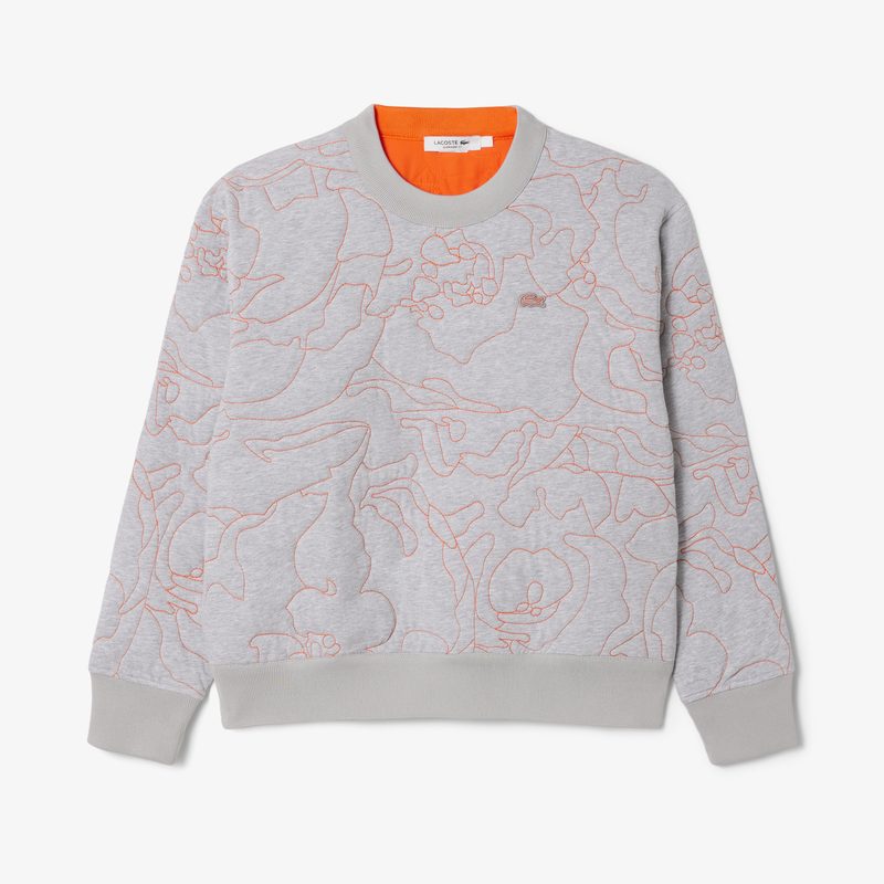 Женская двусторонняя толстовка Lacoste с вышивкой 5