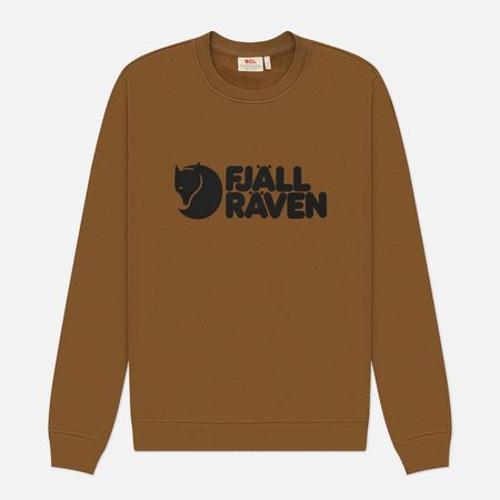 Мужская толстовка Fjallraven Logo Sweater, цвет коричневый