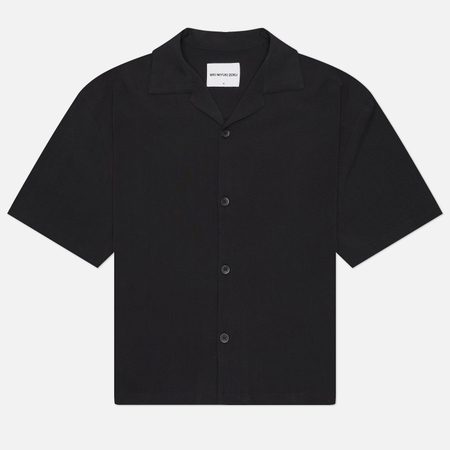 Мужская рубашка MKI MIYUKI ZOKU Drape Slub Vacation, цвет чёрный