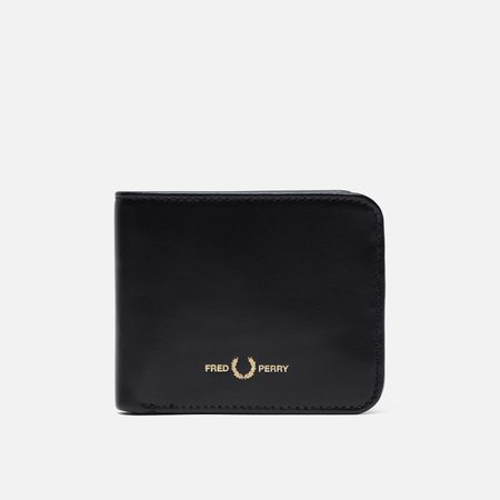 Кошелек Fred Perry Smooth Leather Billfold, цвет чёрный