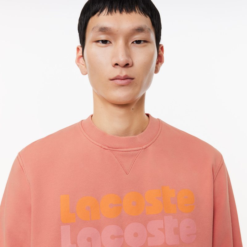 Мужской флисовый свитшот Lacoste с принтом 3