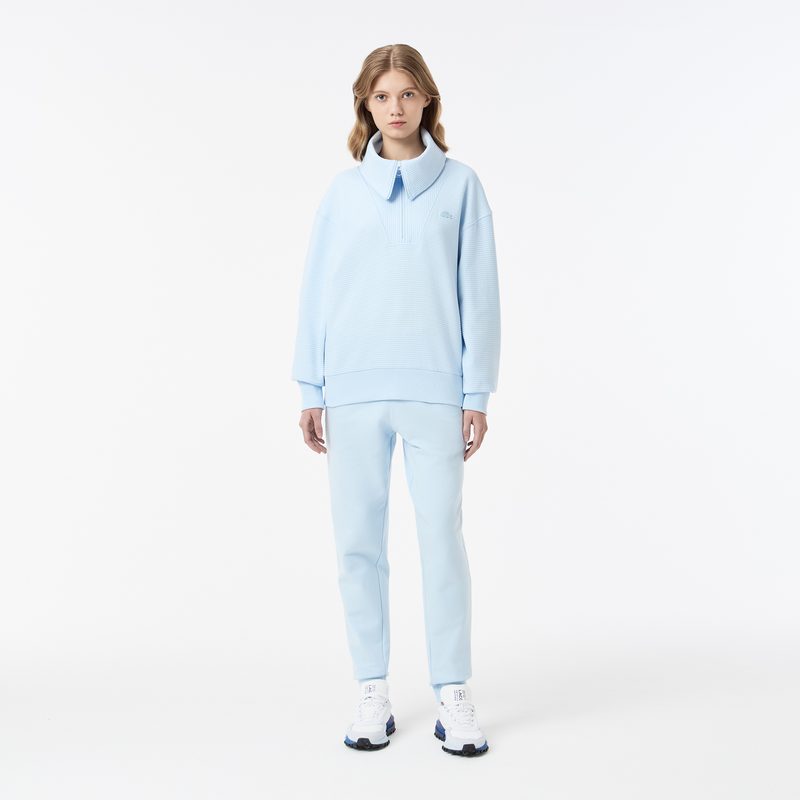 Женская хлопковая толстовка Lacoste с высоким воротом 4