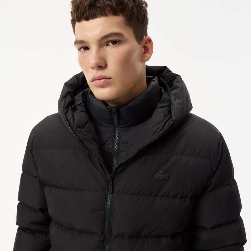 Мужской стёганый пуховик Lacoste с капюшоном 3