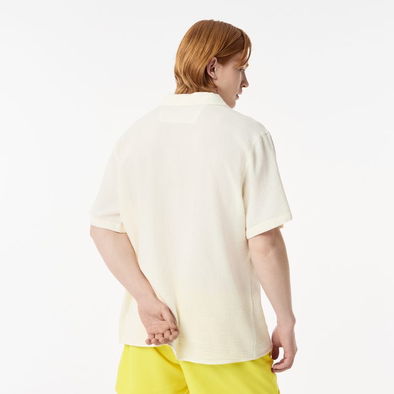 Мужская хлопковая рубашка Lacoste свободного кроя 2