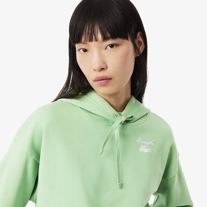 Женская флисовая толстовка Lacoste оверсайз 3