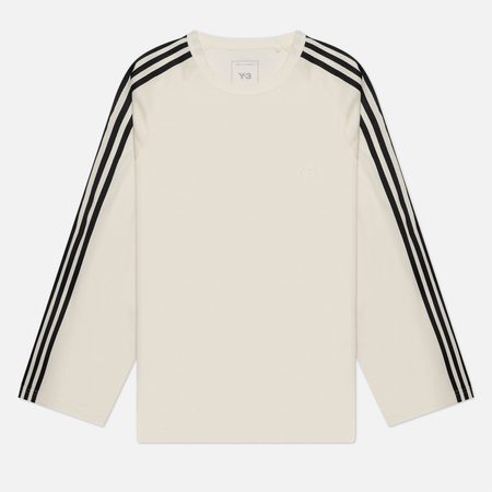 Мужской лонгслив Y-3 Wire 3-Stripes, цвет белый