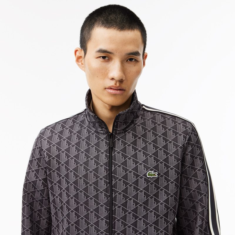 Мужская жаккардовая толстовка Lacoste PARIS с монограммой 3