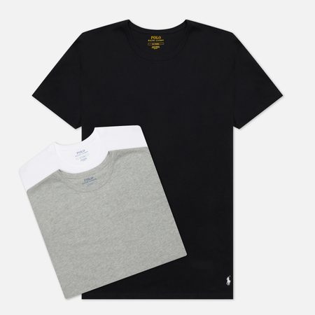 Комплект мужских футболок Polo Ralph Lauren Crew Neck 3-Pack, цвет комбинированный
