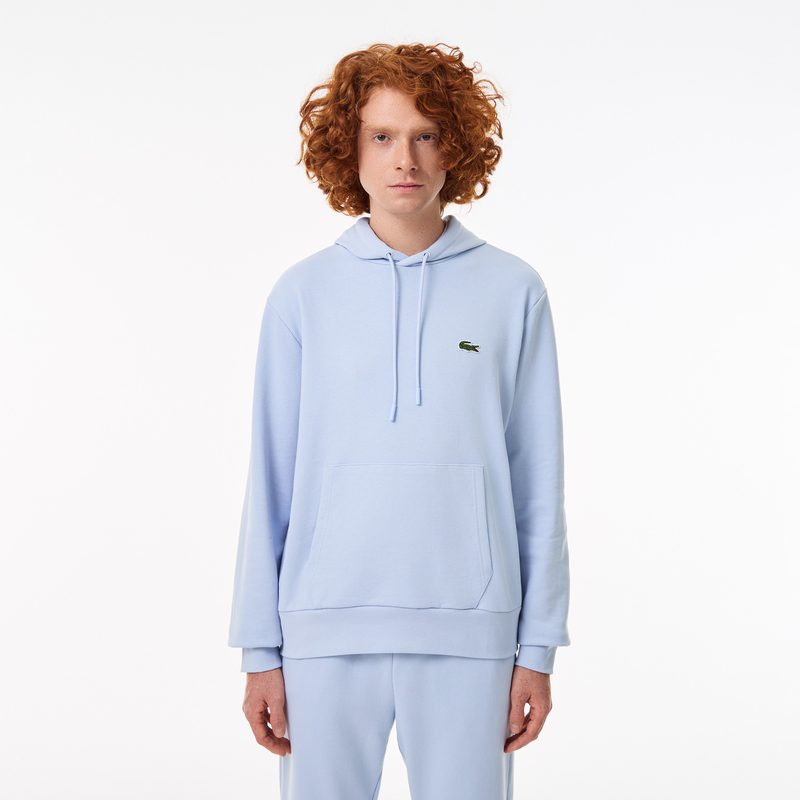 Мужская толстовка - худи Lacoste классического кроя из органического хлопка