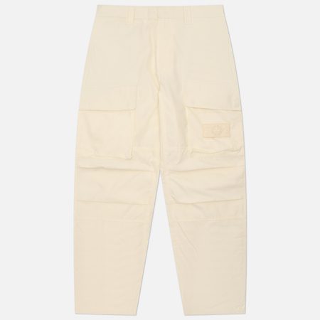 Мужские брюки Stone Island Ghost Piece Weatherproof Cotton Canvas, цвет белый