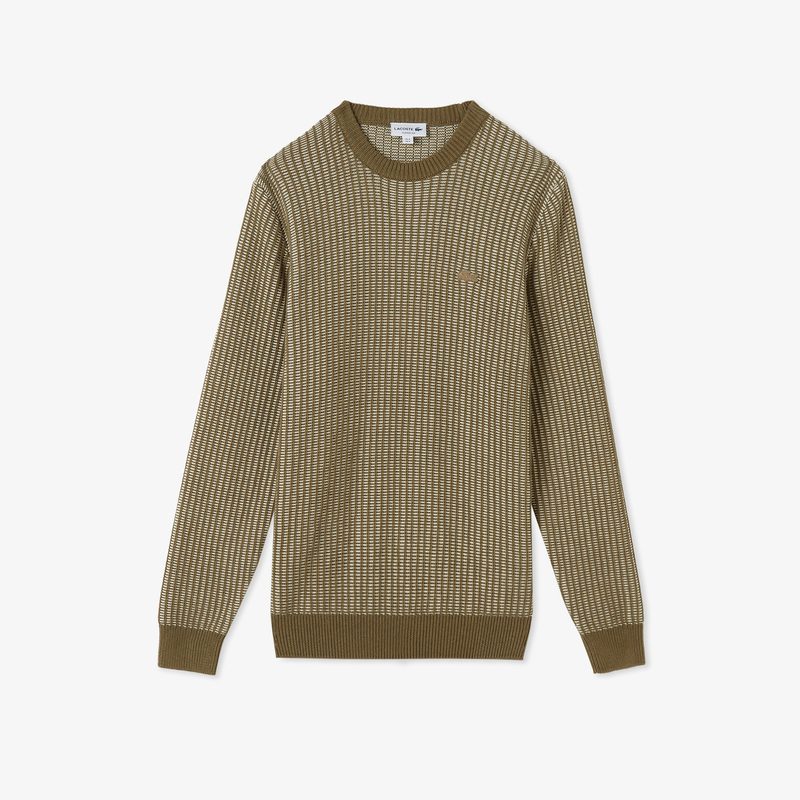 Мужской свитер Lacoste из смеси хлопка и шерсти 5