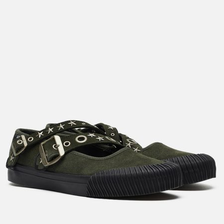 Женские ботинки Vans Mary Jane Straps, цвет оливковый