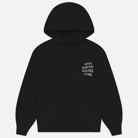 Мужская толстовка Anti Social Social Club Mind Games Rhinestone Hoodie, цвет чёрный