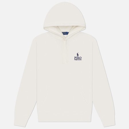 Мужская толстовка Polo Ralph Lauren Logo Graphic Fleece Hoodie, цвет белый