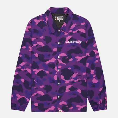 Мужская куртка ветровка A Bathing Ape Color Camo Coach, цвет фиолетовый