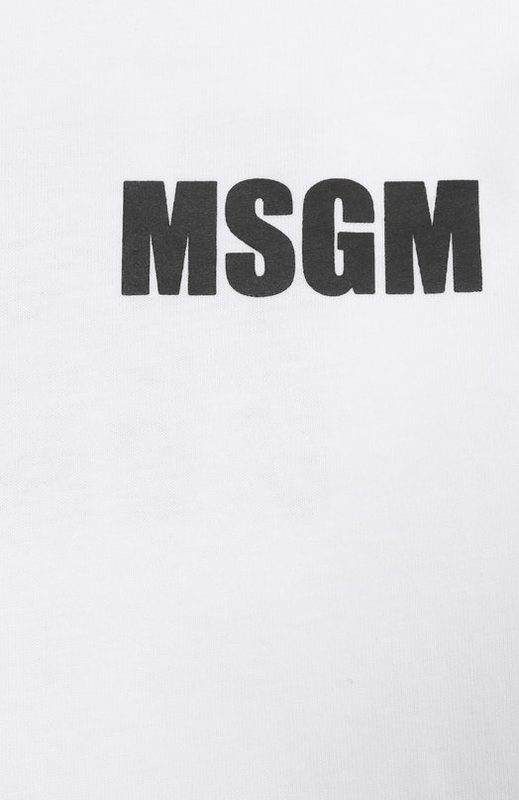 Хлопковая футболка MSGM kids 3