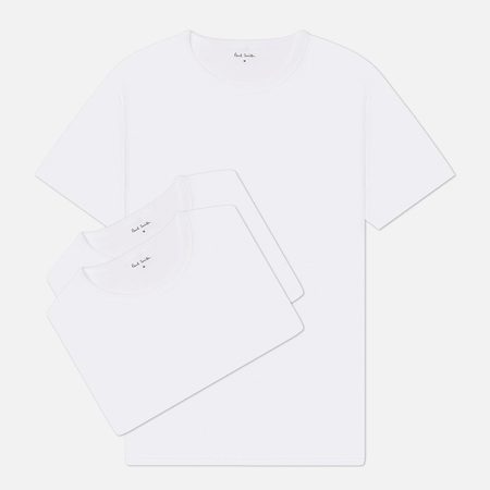 Комплект мужских футболок Paul Smith Mixed Modal Lounge 3-Pack, цвет белый