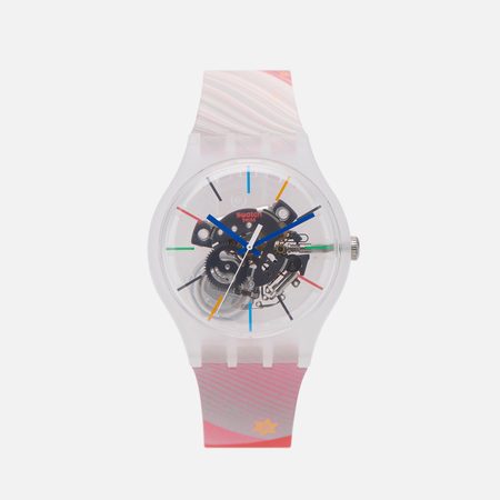 Наручные часы Swatch Red Rivers And Mountains, цвет красный